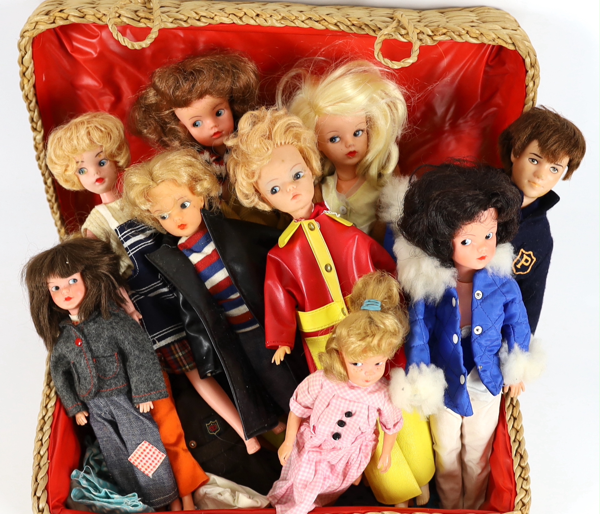 A selection of Sindy dolls, clothing and furniture